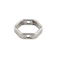 cupronickel Cadre perle, DIY, protéger l'environnement, sans nickel, plomb et cadmium, 11x11x3mm, Trou:Environ 1mm, Vendu par PC