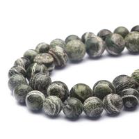 Perline gioielli gemme, Green Jasper Jasper, Cerchio, DIY & formato differente per scelta, verde, assenza di nichel,piombo&cadmio, Foro:Appross. 1mm, Venduto per Appross. 38 cm filo