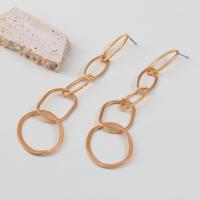 Pendientes de Perno de Aleación de Zinc, Joyería & para mujer, más colores para la opción, libre de níquel, plomo & cadmio, 153x32mm, Vendido por Par