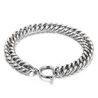 Pulseira de aço titânio, Partículas de aço, feito à mão, unissex & Vario tipos a sua escolha, cor original, vendido por PC