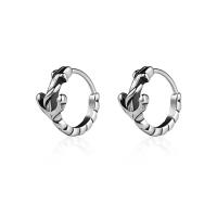 Titanium Staal Earring, plated, voor de mens, oorspronkelijke kleur, Verkocht door PC