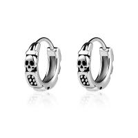 Titanium Staal Earring, plated, voor de mens, oorspronkelijke kleur, Verkocht door PC