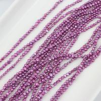 Keishi Gekweekte Zoetwaterparels, Zoetwater Parel, DIY, fuchsia, 2-3mm, Per verkocht Ca 39-40 cm Strand