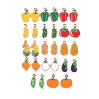 Zinc Alloy Enamel Pendants gold color plated DIY Approx Sold By Bag