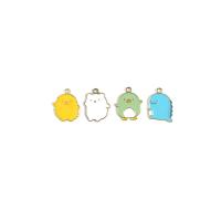 Zinc Alloy Enamel Pendants gold color plated DIY Approx Sold By Bag