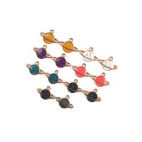 Zinc Alloy Enamel Pendants gold color plated DIY Approx Sold By Bag