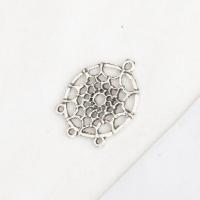 Zinco-Alloy-Connettore, lega in zinco, Cacciatore di sogni, placcato argento antico, DIY & 1/1 anello del connettore, assenza di nichel,piombo&cadmio, 30mm, Venduto da PC