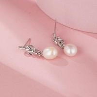 Sterling Silver Jewelry Earring, 925 Sterling Silver, le Pearl Fionnuisce, jewelry faisin, nicil, luaidhe & caidmiam saor in aisce, 25mm,11mm,8mm, Díolta De réir Péire