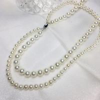 Collar de Nácar de Mar del Sur, Shell Pearl, con Plata de ley 925, Joyería & diferentes estilos para la opción, libre de níquel, plomo & cadmio, 40cm,42cm, Vendido por UD