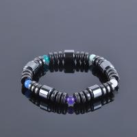 Magnetische sieraden Armband, Magneet, met Hematiet, mode sieraden & verschillende stijlen voor de keuze & voor de mens, nikkel, lood en cadmium vrij, Lengte Ca 18 cm, Verkocht door PC