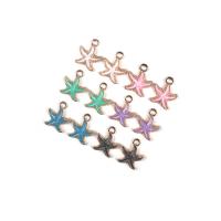 Sinc Alloy cruan Pendants, Starfish, dath an óir plated, DIY, dathanna níos mó le haghaidh rogha, 15x18mm, Thart 100ríomhairí pearsanta/Mála, Díolta De réir Mála