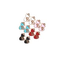 Zinc Alloy émail Pendants, alliage de zinc, chat, Placage de couleur d'or, DIY, plus de couleurs à choisir, 9x10mm, Environ 100PC/sac, Vendu par sac