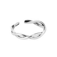 Sterling Silver Jewelry Finger Ring, 925 sterline d'argento, gioielli di moda & per la donna, assenza di nichel,piombo&cadmio, 3.4mm, Venduto da PC