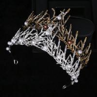 Diadema, lega in zinco, with perla in plastica, gioielli di moda & per la donna & con strass, nessuno, assenza di nichel,piombo&cadmio, Diametro interno:Appross. 140mm, Venduto da PC