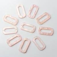 ädelsten Connector, Acetatark, DIY, rosa, nickel, bly och kadmium gratis, 17x34mm, 100PC/Bag, Säljs av Bag