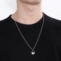 Collier d'acier titane, bijoux de mode & unisexe & styles différents pour le choix, protéger l'environnement, sans nickel, plomb et cadmium, Vendu par PC