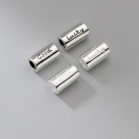 925 Sterling Silber Perlen, DIY, keine, 6.50x6.50x11mm, Bohrung:ca. 3.8mm, verkauft von PC