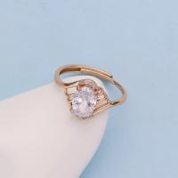 Cubic Zirconia micr3ofono pavimenta anillos de plata esterlina, Plata de ley 925, Ajustable & Joyería & micro arcilla de zirconia cúbica & para mujer, libre de níquel, plomo & cadmio, Vendido por UD