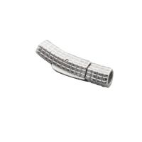 Fermaglio a baionetta in acciaio inossidabile, 304 acciaio inox, DIY, colore originale, 29x8x7mm, Foro:Appross. 4mm, 10PC/lotto, Venduto da lotto