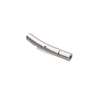 Fermaglio a baionetta in acciaio inossidabile, 304 acciaio inox, DIY, colore originale, 23x4x4mm, Foro:Appross. 2mm, 10PC/lotto, Venduto da lotto