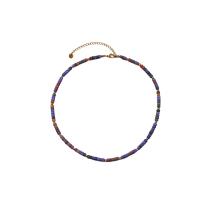 Gemstone Jewelry karoliai, Natūralus akmuo, su Titano plienas & Hematitas, Bižuterijos & moters, daugiau spalvų pasirinkimas, Parduota už 38 cm Strand