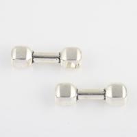 Zinc Alloy Spacer Kralen, Barbell, antiek zilver plated, DIY, 25.60x9x6.70mm, Gat:Ca 2mm, Verkocht door Bag