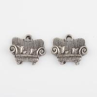 Zinc Alloy Pendants antique silver color plated vintage & DIY Approx 1.6mm Sold By Bag