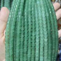 Aventurine χάντρες, Πράσινη Aventurine, Drum, γυαλισμένο, DIY & διαφορετικό μέγεθος για την επιλογή, πράσινος, Sold Per Περίπου 38 cm Strand