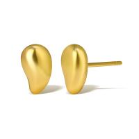 Brass Stud Earring real gold plated for woman Sold By Pair