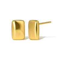 Brass Stud Earring real gold plated for woman Sold By Pair