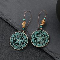 Zinc Alloy Drop Earrings with Seedbead fashion jewelry & for woman nickel lead & cadmium free Sold By Set