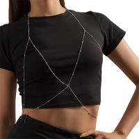 Body Chain Sieraden, Zinc Alloy, met 25,10cm extender keten, plated, mode sieraden & voor vrouw, meer kleuren voor de keuze, nikkel, lood en cadmium vrij, Lengte Ca 95 cm, Ca 83 cm, Verkocht door PC