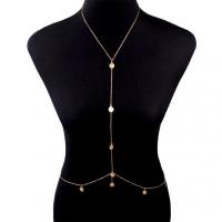 Body Chain Sieraden, Zinc Alloy, met 10cm extender keten, plated, mode sieraden & voor vrouw, meer kleuren voor de keuze, nikkel, lood en cadmium vrij, Lengte Ca 40 cm, Verkocht door PC