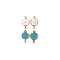 Zinc Alloy Enamel Pendants gold color plated DIY Approx Sold By Bag