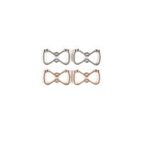 Conector de liga de zinco bowknot, with Concha de resina, Laço, banhado, DIY & laço de 1/1 & vazio, Mais cores pare escolha, 13x22mm, Aprox 100PCs/Bag, vendido por Bag