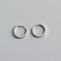 925 Sterling Silver Hoop Earrings plated fashion jewelry & for woman nickel lead & cadmium free Sold By Pair