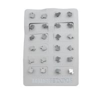 Stainless Steel Stud Earrings 316 Stainless Steel fashion jewelry & for woman original color Sold By Lot