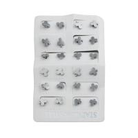 Stainless Steel Stud Earrings 316 Stainless Steel fashion jewelry & for woman original color Sold By Lot