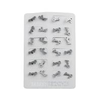 Stainless Steel Stud Earrings 316 Stainless Steel fashion jewelry & for woman original color Sold By Lot