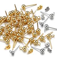 Stainless Steel Earring Stud Component 304 Stainless Steel plated DIY Sold By Bag