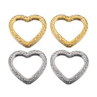 Stainless Steel Heart Pendants 304 Stainless Steel plated DIY Sold By Bag