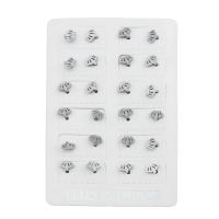 Stainless Steel Stud Earrings 316 Stainless Steel fashion jewelry & for woman original color Sold By Lot