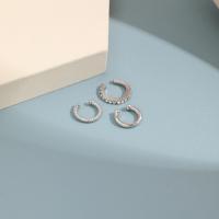 alliage de zinc Clip boucle d’oreille, trois pièces & styles différents pour le choix & avec strass, plus de couleurs à choisir, Vendu par fixé