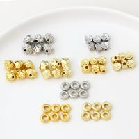 Χάντρες Brass Spacer, Ορείχαλκος, επιχρυσωμένο, DIY & διαφορετικά στυλ για την επιλογή, περισσότερα χρώματα για την επιλογή, Sold Με PC