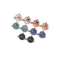 Zinc Alloy Enamel Pendants gold color plated DIY Approx Sold By Bag