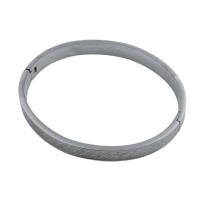 Nerūdijančio plieno Bangle, 304 Nerūdijantis plienas, Bižuterijos & moters, Originali spalva, 63.5*54.5*6mm, Pardavė PC