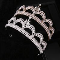 Bridal Tiaras Zinc Alloy with Plastic Pearl fashion jewelry & for woman & with rhinestone nickel lead & cadmium free Inner Approx 155mm Sold By PC