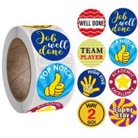 Papier van de sticker, Koperen Printing Paper, Ronde, gemengde patroon & DIY, 25mm, Ca 500pC's/spool, Verkocht door spool