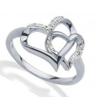 Zinc Alloy Finger Ring fashion jewelry & with rhinestone nickel lead & cadmium free Sold By Bag