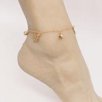 Sinc Alloy Anklet, le 5cm slabhra extender, jewelry faisin & do bhean, dathanna níos mó le haghaidh rogha, nicil, luaidhe & caidmiam saor in aisce, Fad Thart 22 cm, Díolta De réir PC